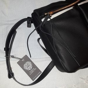 Vince Camuto Black Leather Crossbody Bag